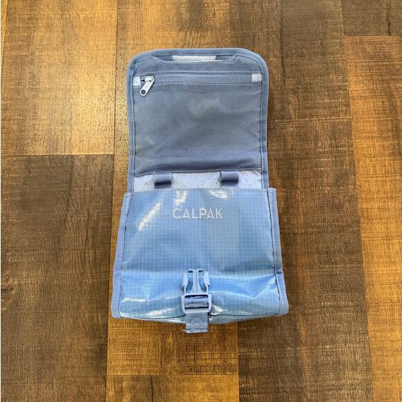 CALPAK Hanging Travel Toiletry Bag Blue Compact Organizer - Picture 2 of 12